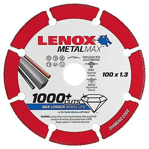 LENOX(レノックス) メタルマックス 4 【外径105mm】穴径15mm 厚さ1.3mm グラインダー用 METAL MAX 2004945