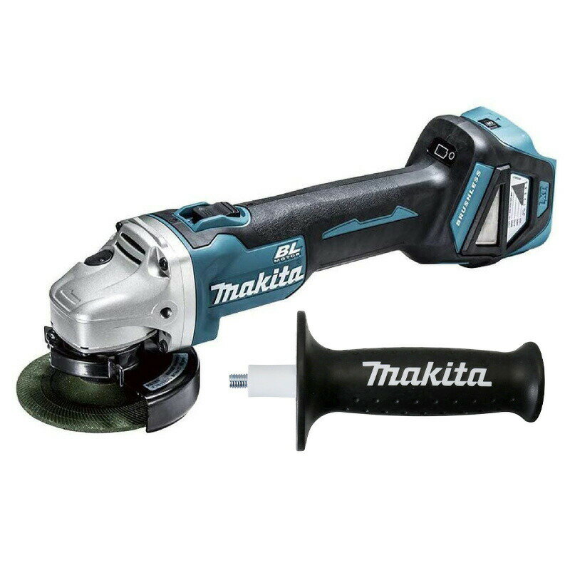 マキタ(makita) GA412DZ 充電式ディスクグラインダー 本体のみ 18V (100mm) スライドスイッチ 無線連動対応