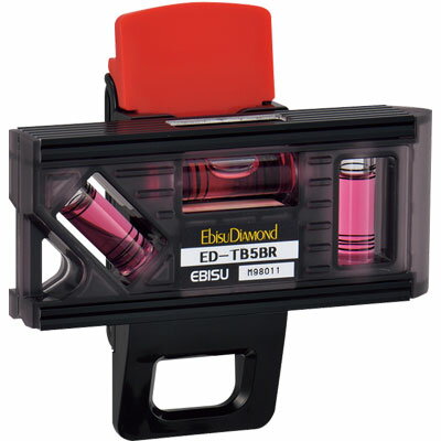 EBISU(エビス) トビレベル5　ED-TB5BR　水平器 ブラック/レッド