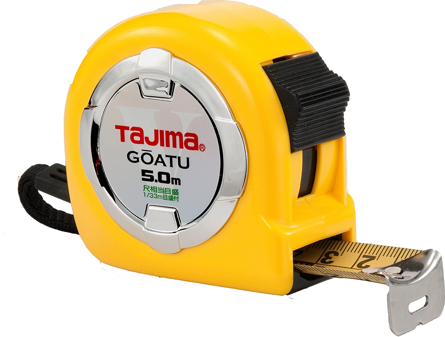 タジマ(TJMデザイン) コンベックス 剛厚ロック-25 GAL2550S スチール剛厚テープ 長さ5.0m 尺相当目盛付 両面目盛 ロックタイプ