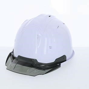 進和化学工業 セーフティーヘルメット SS-19V型T-P式RA 白 スモークバイザー TYPE-B 付