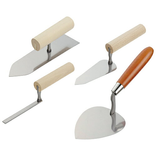 赤長(藤原産業）左官鏝4点セット　4pcsセット