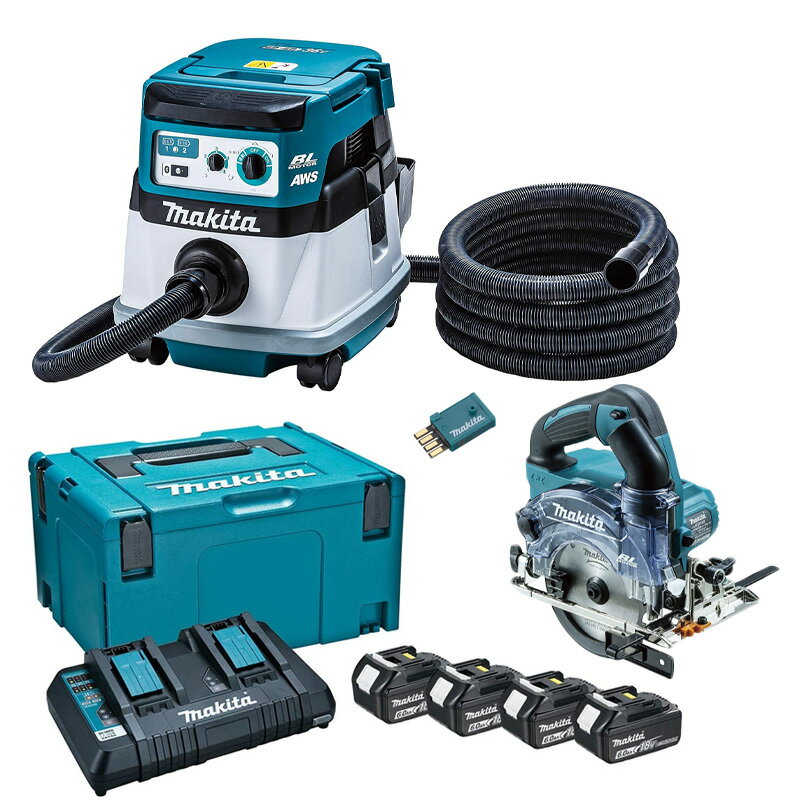 マキタ MAKITA 充電式ブロワ集じん機【MUB187DSF】バッテリBL1830B×1本・充電器DC18SD付 18V リチウムイオン3.0Ah 風量 ブロワ 4.2m3/分 集じん 6.1m3/分（最大） ブロワ風速 最大64m/秒 平均52m/秒 集じん容量　25L＜マキタ正規販売店！安心のアフターサービス＞