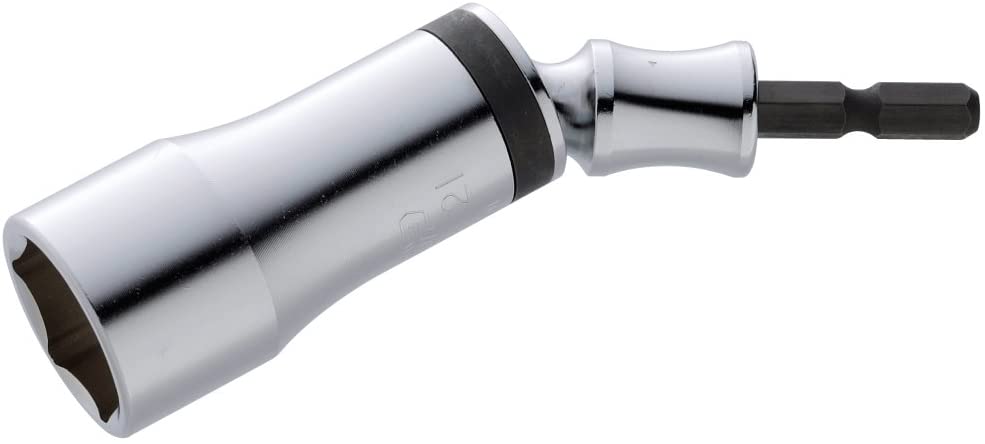 TOP工業(トップ工業) 電動ドリル用ユニバーサルソケット 対辺21mm 首振り30度 全長115mm EUS-21 1個