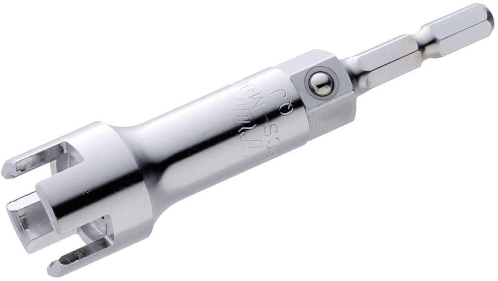 TOP工業(トップ工業) 電動ドリル（インパクト）用蝶ネジソケット ECS-M810 M8・M10兼用 蝶ねじ回し 電動手動兼用 13レンチ使用可能 1個