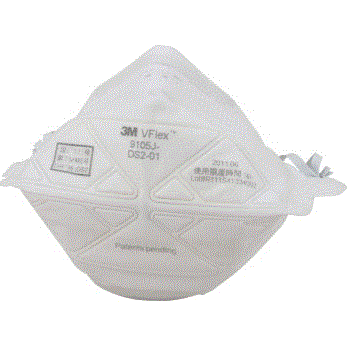 防塵マスク 住友スリーエム 3M(スリーエム) Vフレックス 9105J-DS2 20枚入 使い捨て防じんマスク