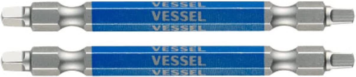 ベッセル(VESSEL) 40V対応 両頭スクエア 剛彩ビット SQ3×82 2本 GS14SQ3082