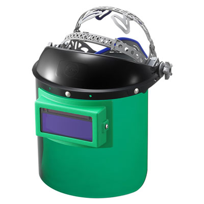 マイト工業　自動遮光面　MR-460-C（キャップ型）　周囲が見やすい防災面タイプ　溶接面