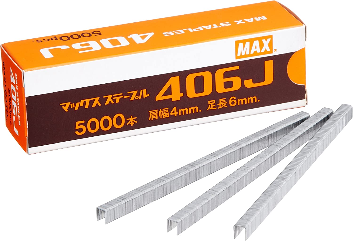 マックス(MAX) ステープル MS94110 6mm/鉄/色：鉄(5000本) 406J
