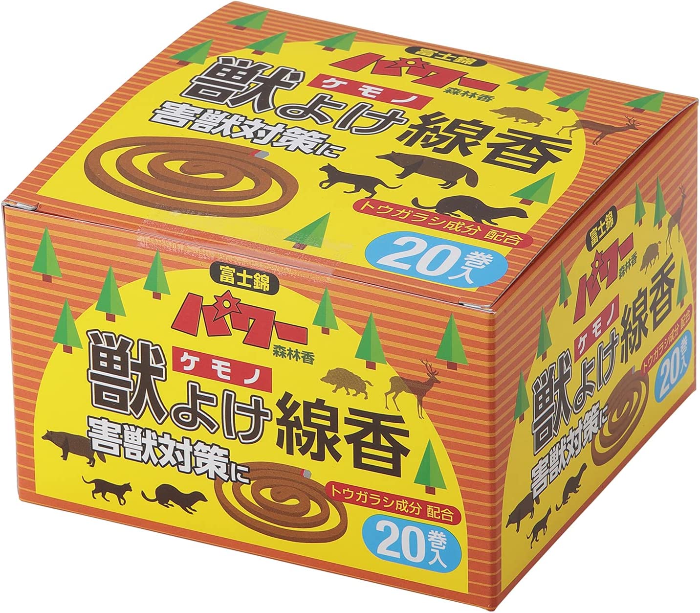 コダマ 富士錦 動物除け 獣よけ線香 20巻 アウトドア キャンプのサムネイル
