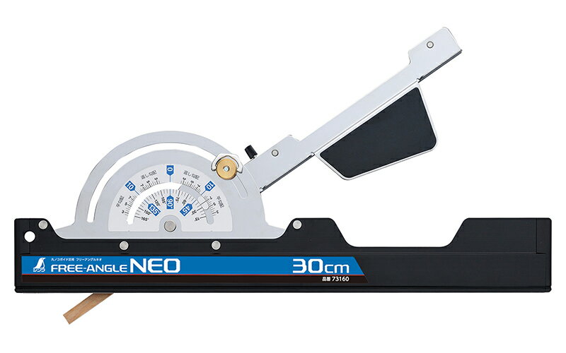 シンワ測定 丸ノコガイド定規 フリーアングル Neo 30cm 73160