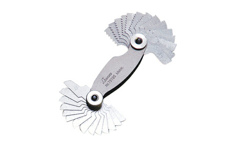 シンワ測定 ピッチゲージ B-2 ミリ用 28枚 73795