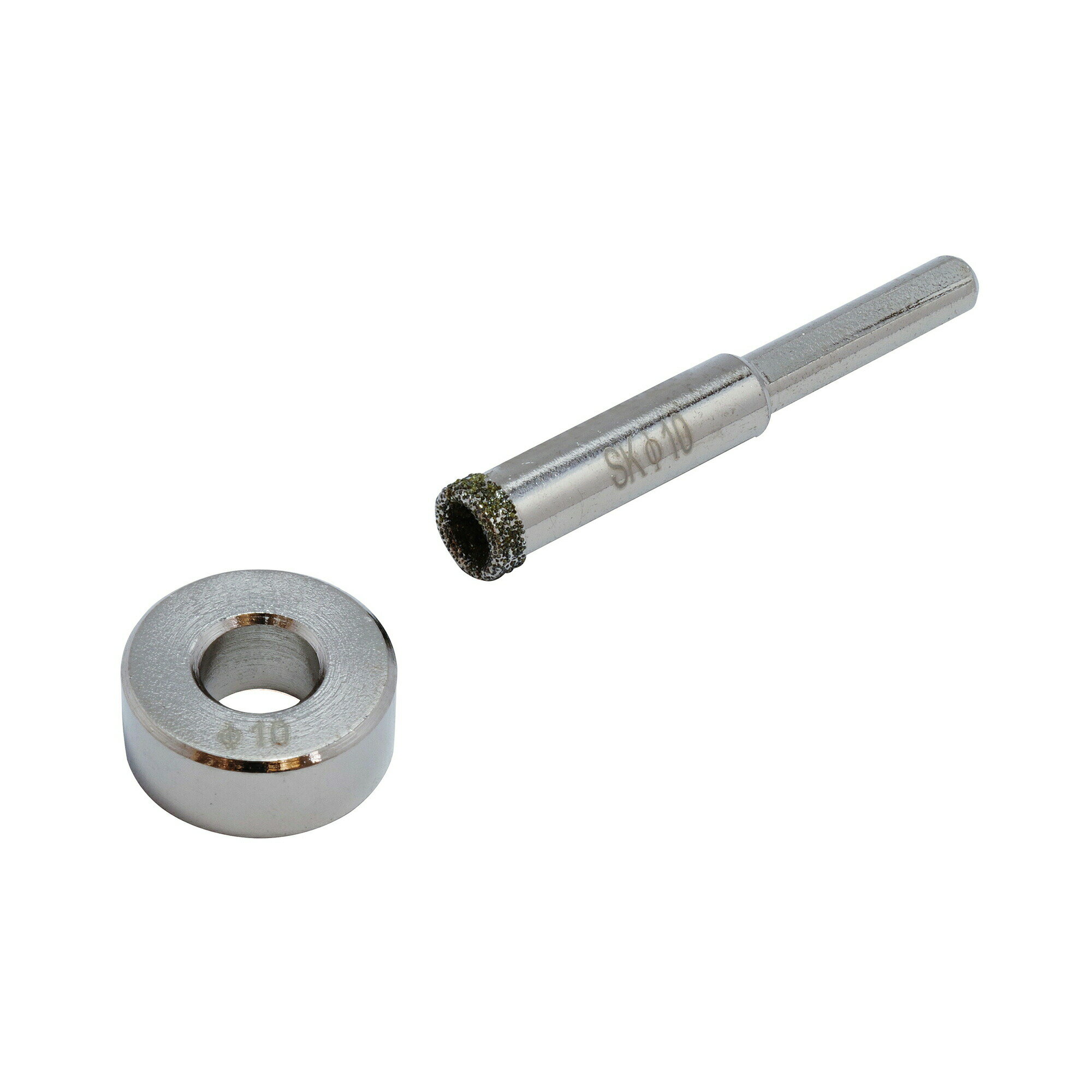 SK 電着ダイヤモンドコアドリル 10mm DC-10 ガラス、タイル等の穴あけに 新潟精機