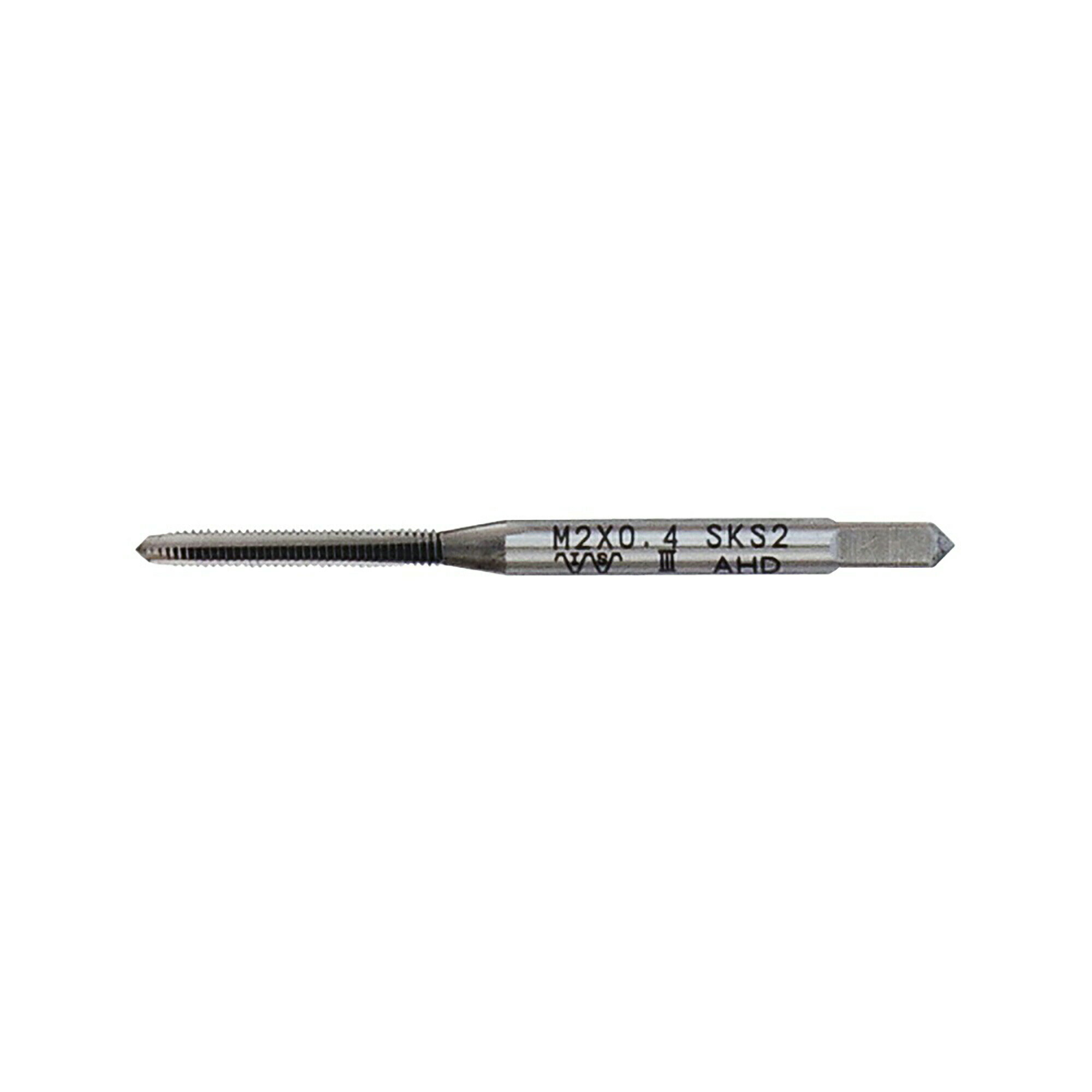 SK ねじ切中タップ M2x0.4 一般鋼材、真鍮、銅、アルミ、樹脂のめねじ切りや潰れたねじ山の再生に 新潟..