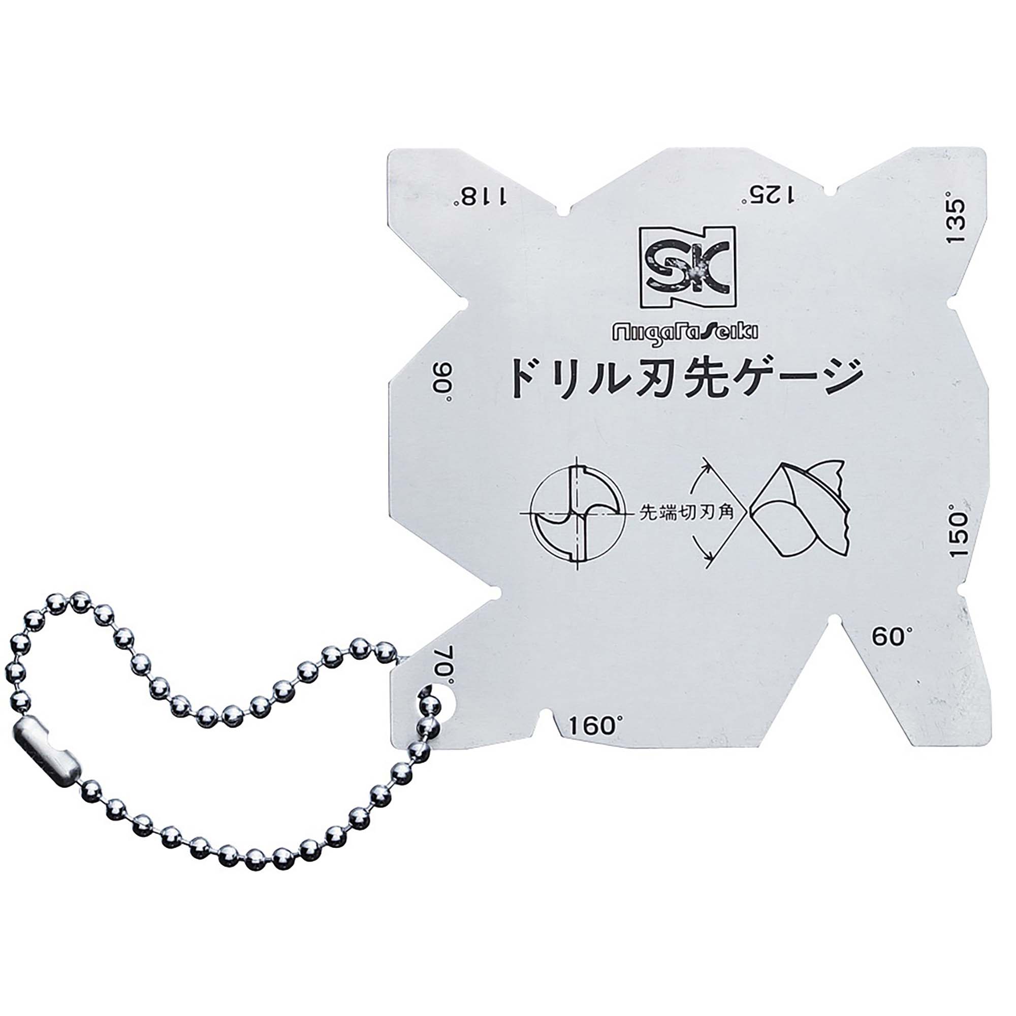 SK ドリル刃先ゲージ A DPG-A ドリルの刃先角度の測定に 新潟精機