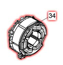 マキタ(makita) 部品 ステータ 629217-2 図番034 TD171D用