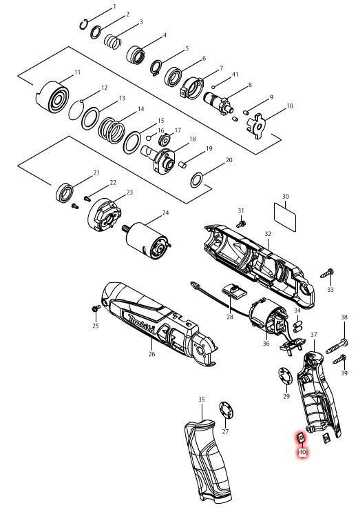 ޥ(makita)  åȥץ졼 345749-8 040 TD021D