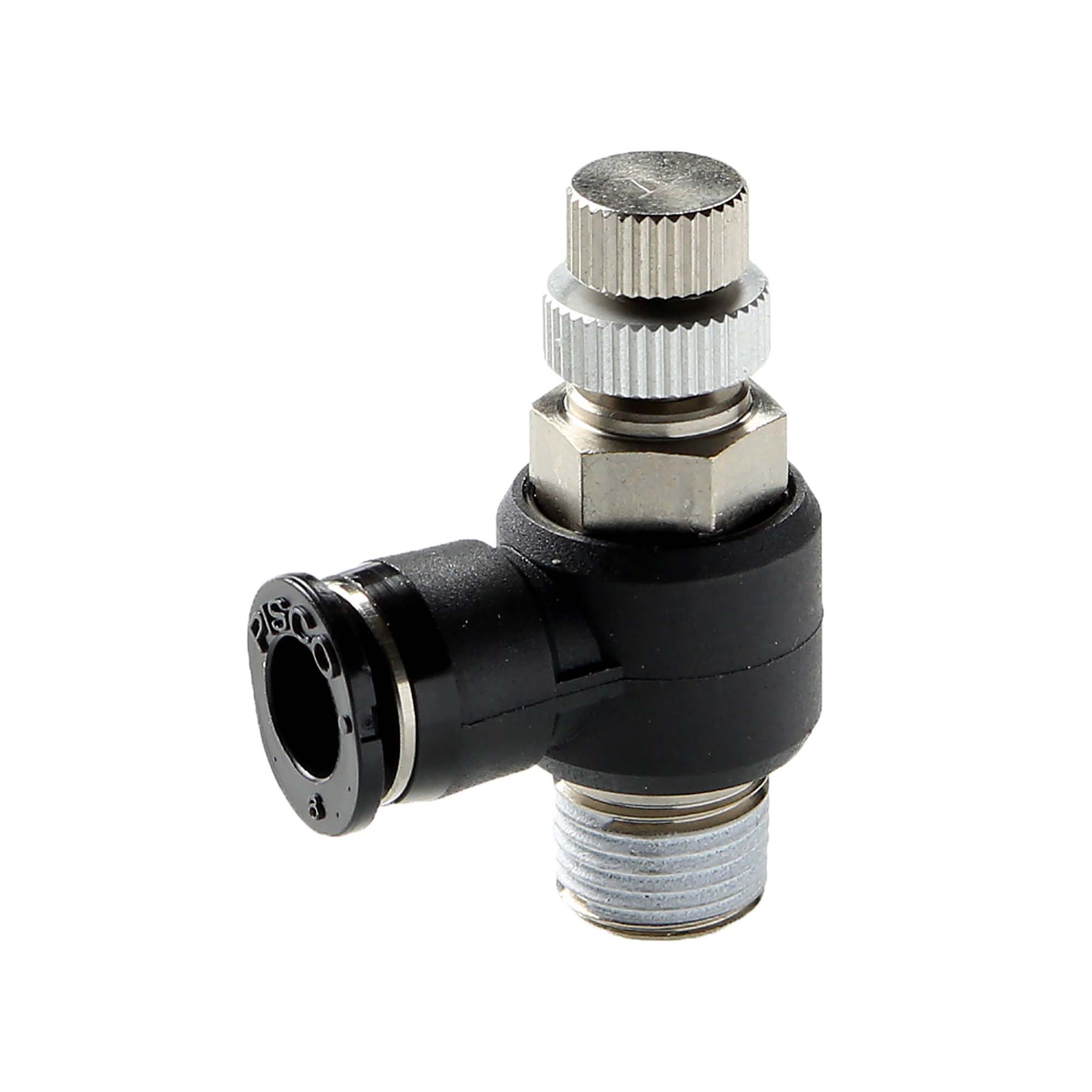 BeHAUS スピードコントロール JSC6-01A チューブ配管内の速度制御弁、管用めねじとチューブの接続として 新潟精機