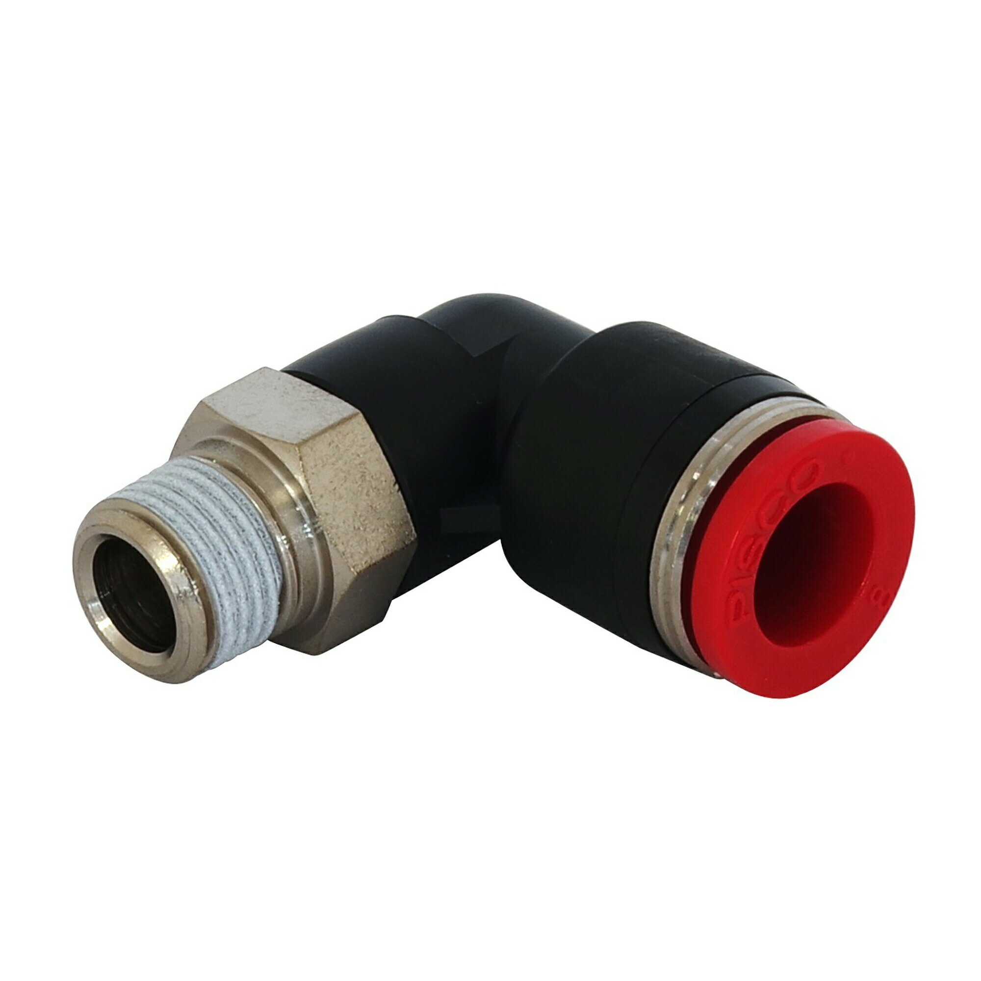 BeHAUS チューブ用ワンタッチ継手 エルボ PL8-01 チューブ配管のL型流路変更、管用めねじとチューブの接続として 新潟精機