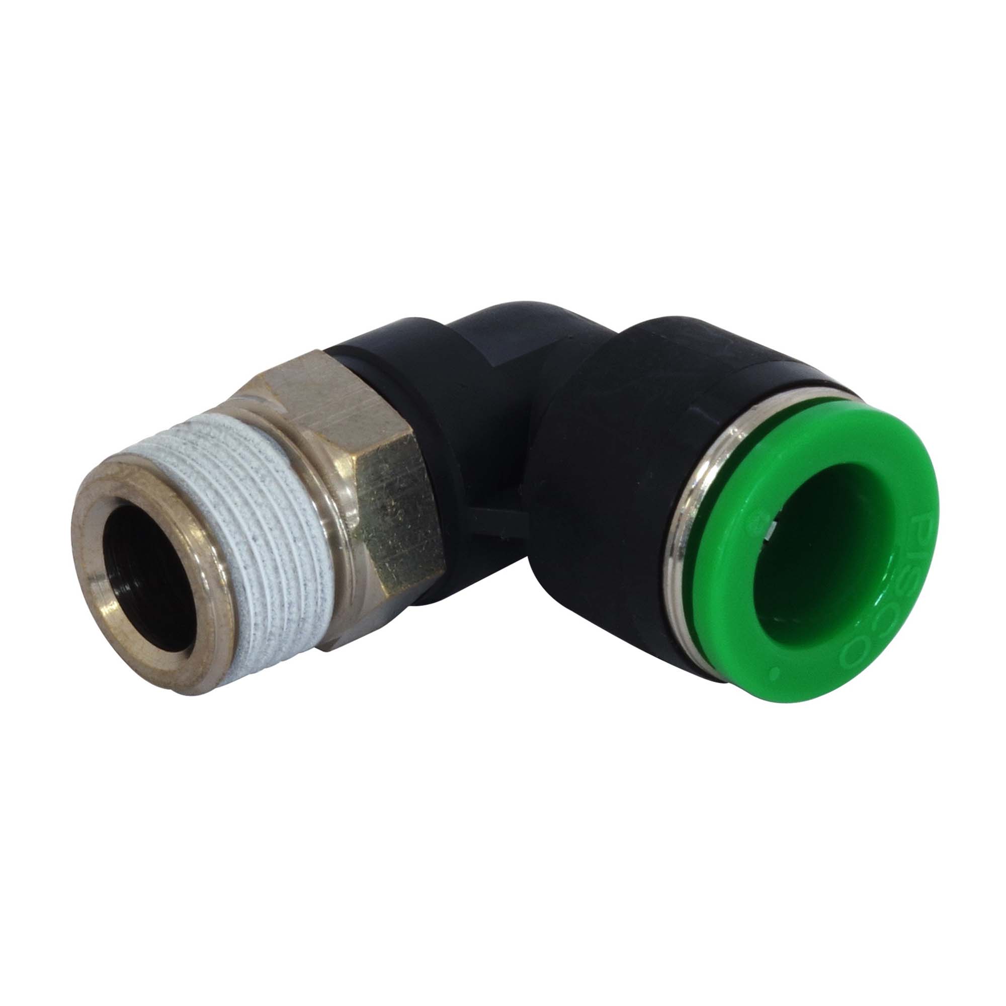 BeHAUS チューブ用ワンタッチ継手 エルボ PL12-03 チューブ配管のL型流路変更、管用めねじとチューブの接続として 新潟精機