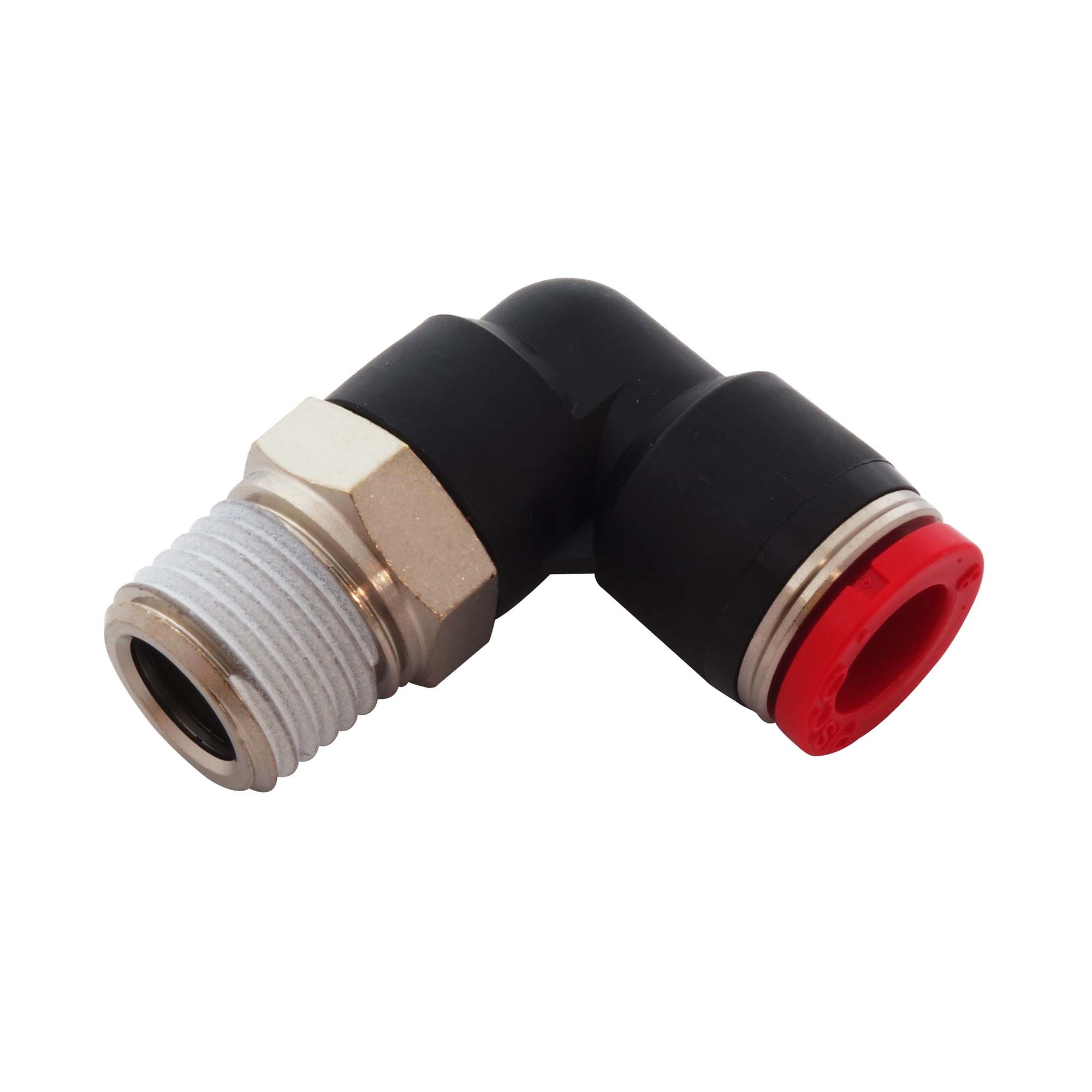 BeHAUS チューブ用ワンタッチ継手 エルボ PL8-02 チューブ配管のL型流路変更、管用めねじとチューブの接続として 新潟精機