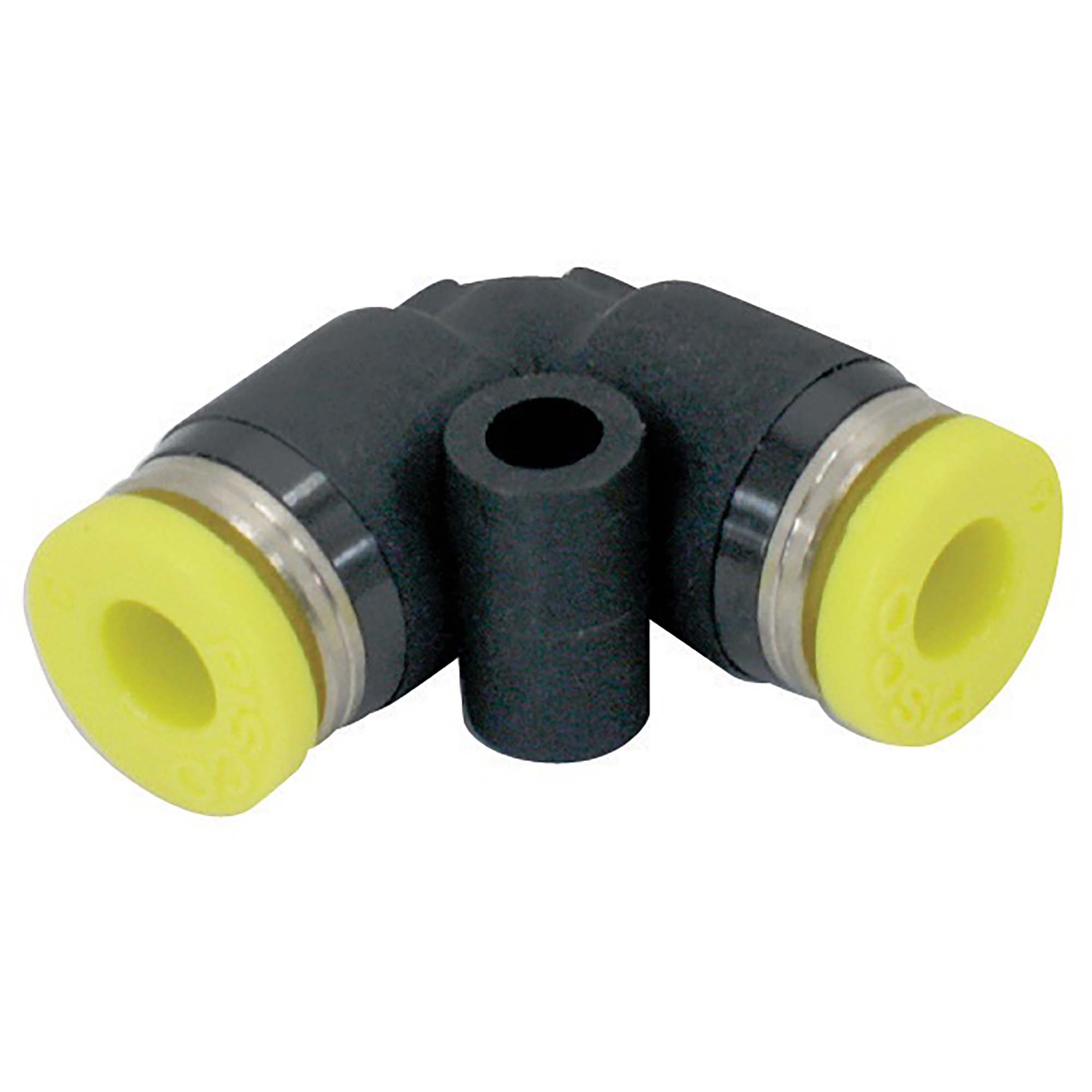 BeHAUS チューブ用ワンタッチ継手 ユニオンエルボ PV4 チューブ配管のL型流路分岐、チューブ同士の接続として 新潟精機