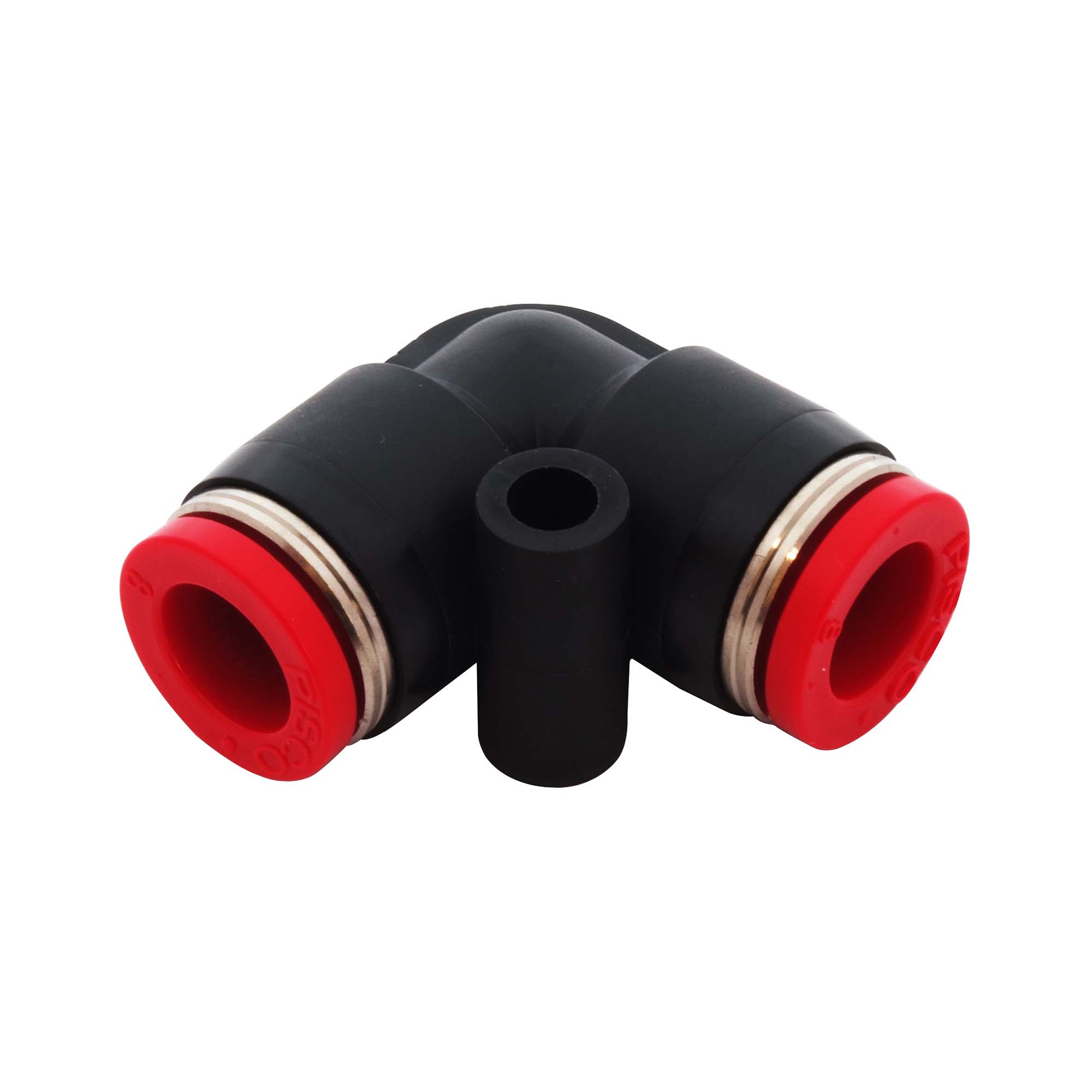 BeHAUS チューブ用ワンタッチ継手 ユニオンエルボ PV8 チューブ配管のL型流路分岐、チューブ同士の接続として 新潟精機