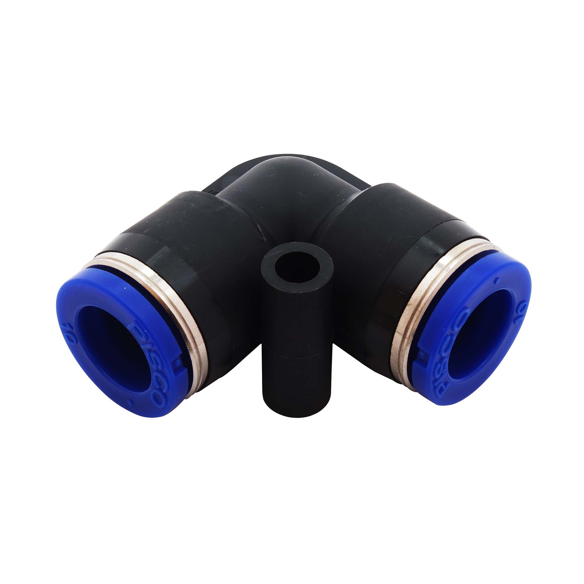 BeHAUS チューブ用ワンタッチ継手 ユニオンエルボ PV10 チューブ配管のL型流路分岐、チューブ同士の接続として 新潟精機