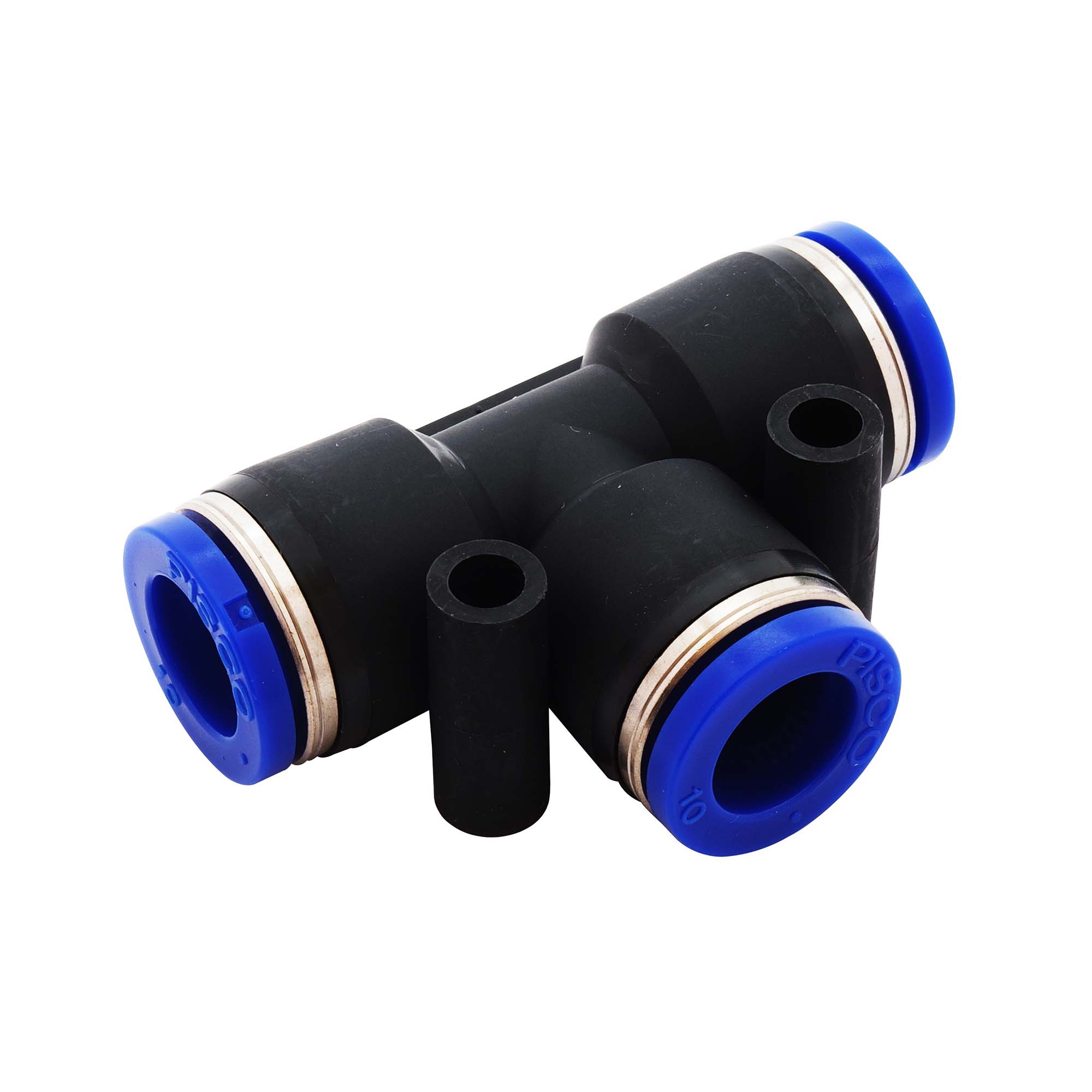 BeHAUS チューブ用ワンタッチ継手 ユニオンT PE10 チューブ配管のT型流路分岐、チューブ同士の接続として 新潟精機