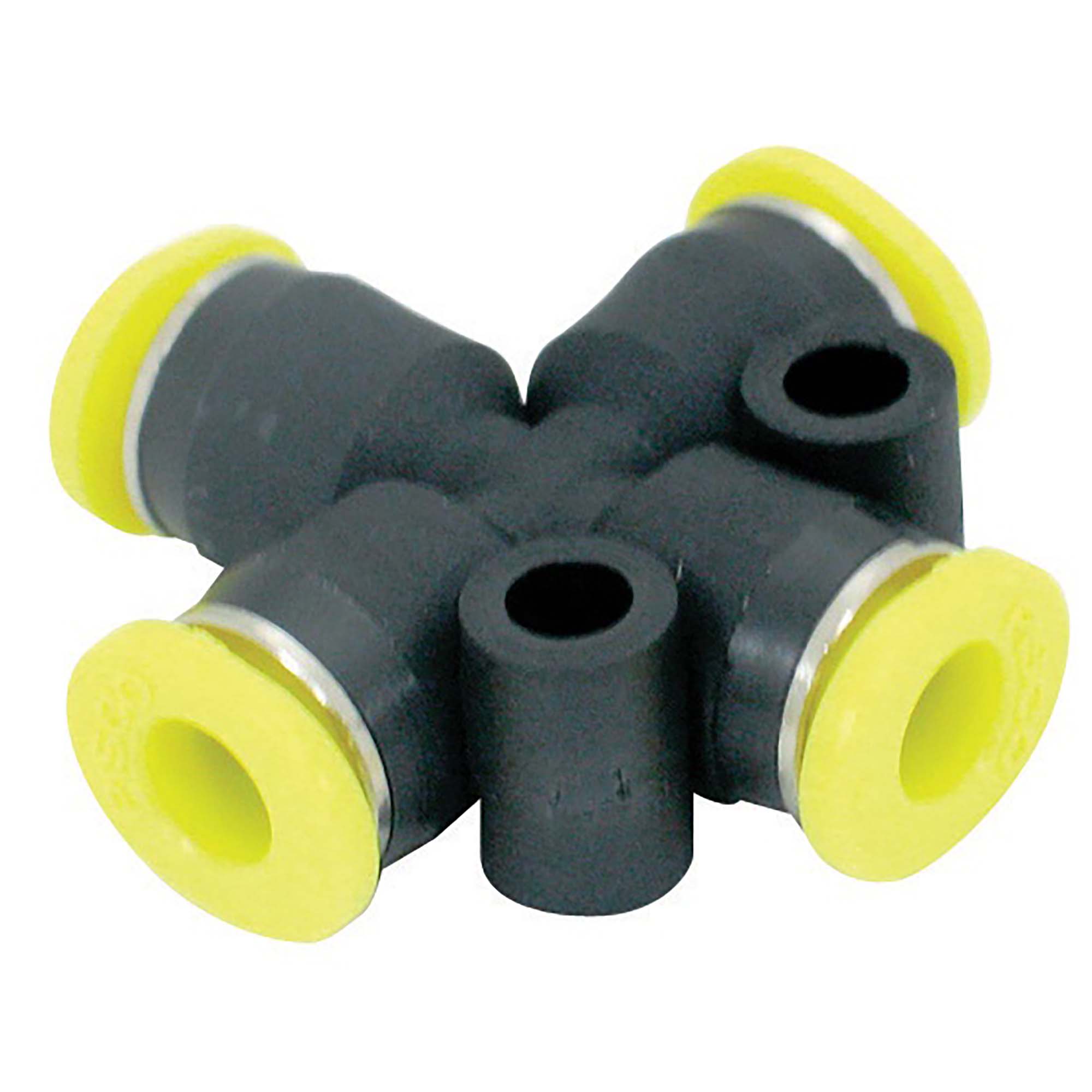 BeHAUS チューブ用ワンタッチ継手 クロスA PZA4M チューブ配管の流路分岐、チューブ同士の接続として 新潟精機