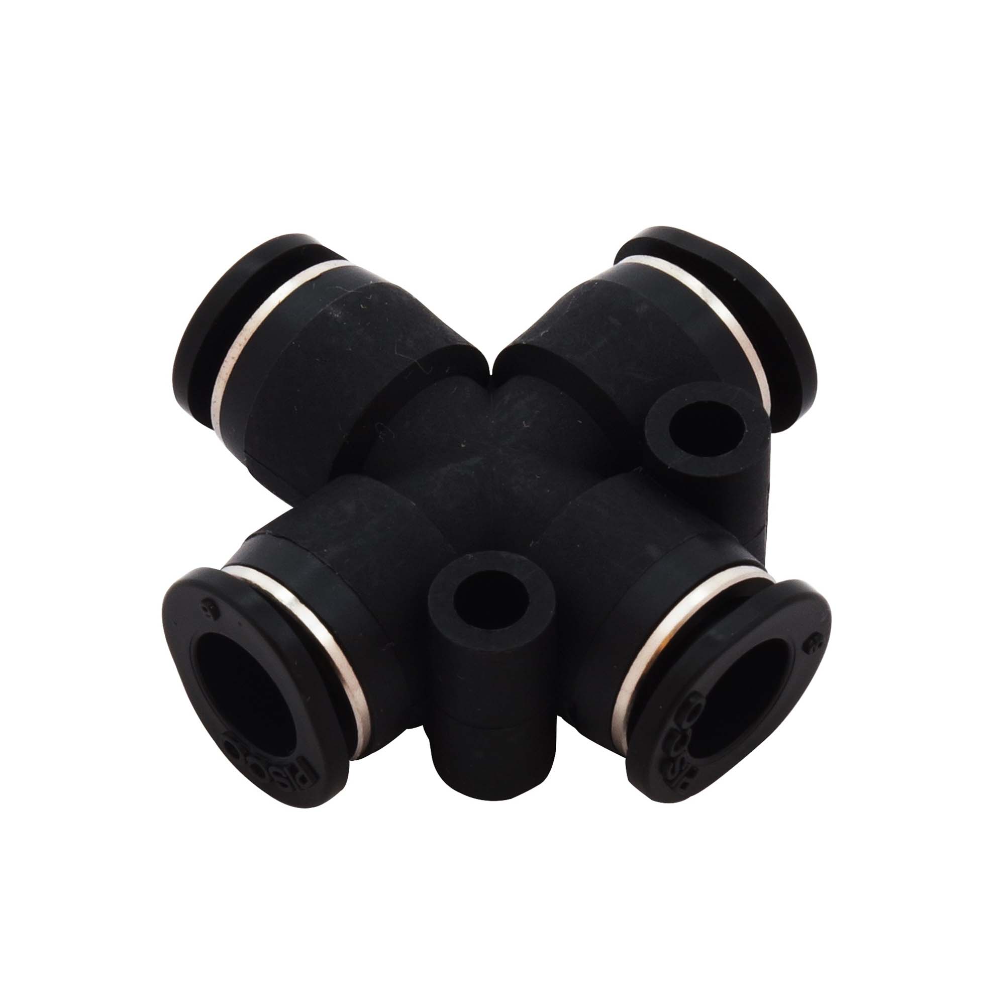 BeHAUS チューブ用ワンタッチ継手 クロスA PZA6M チューブ配管の流路分岐、チューブ同士の接続として 新潟精機