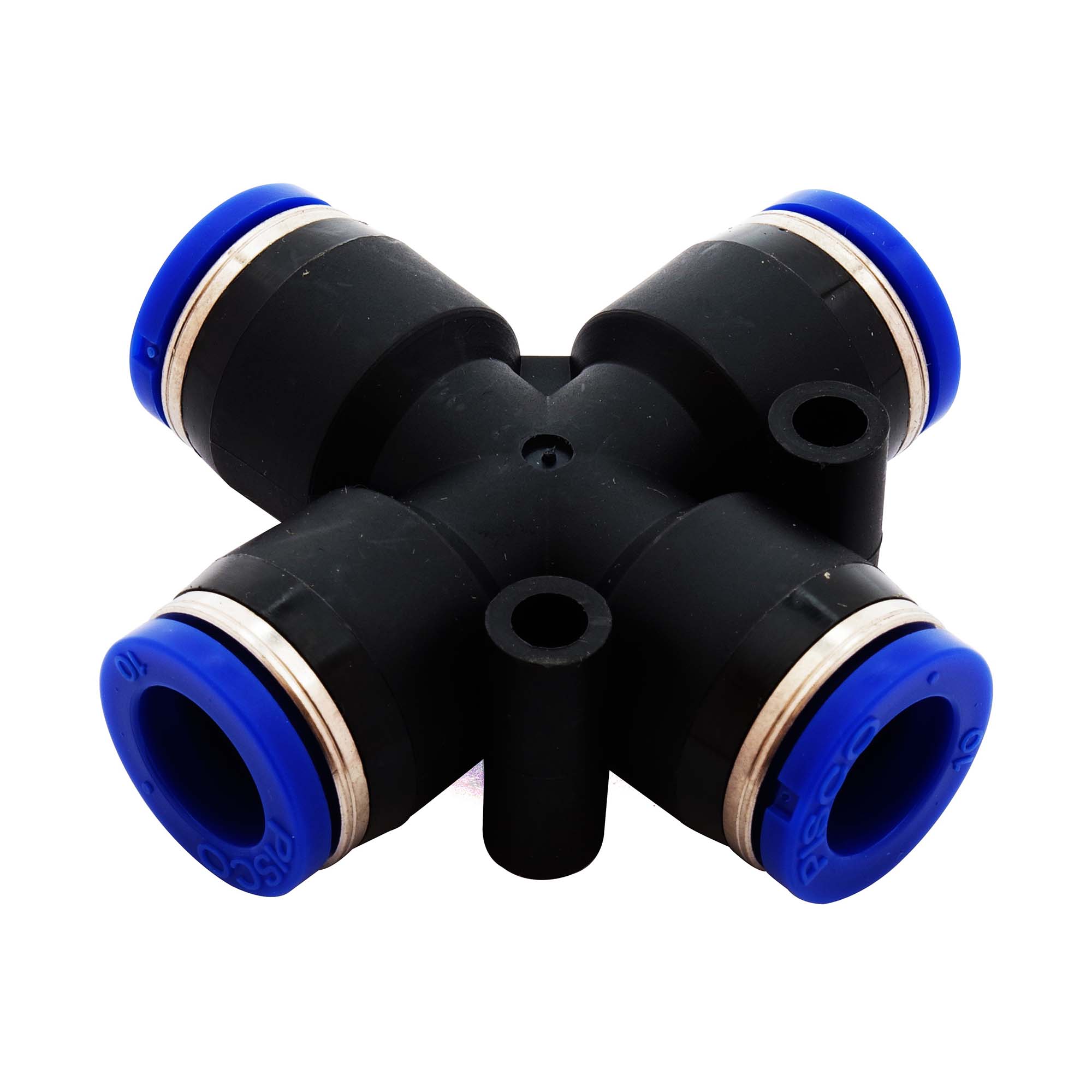 BeHAUS チューブ用ワンタッチ継手 クロスA PZA10 チューブ配管の流路分岐、チューブ同士の接続として 新潟精機