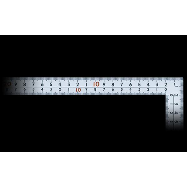 シンワ測定 曲尺 広ピタ シルバー 50cm 表裏同目 8段目盛 JIS 10036