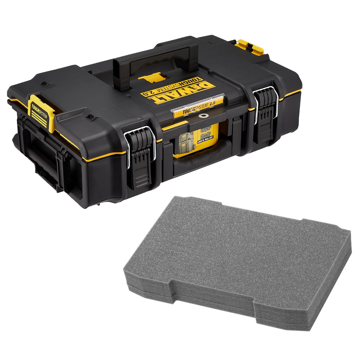 デウォルト DEWALT タフシステム2.0 システム収納BOX Sサイズ 工具箱 保護クッション セット ツールボックス DS165 DWST83293-1 DWST83459-1