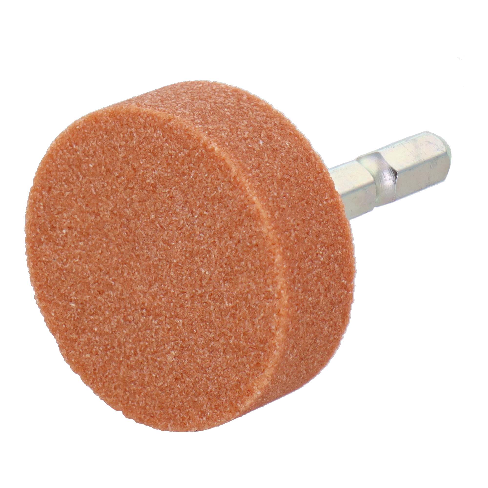 H&H WA6-41 六角軸軸付砥石 円筒型 #60 WA6-41 ステンレス・一般金属・焼入れ鋼などの難削材の研削用に