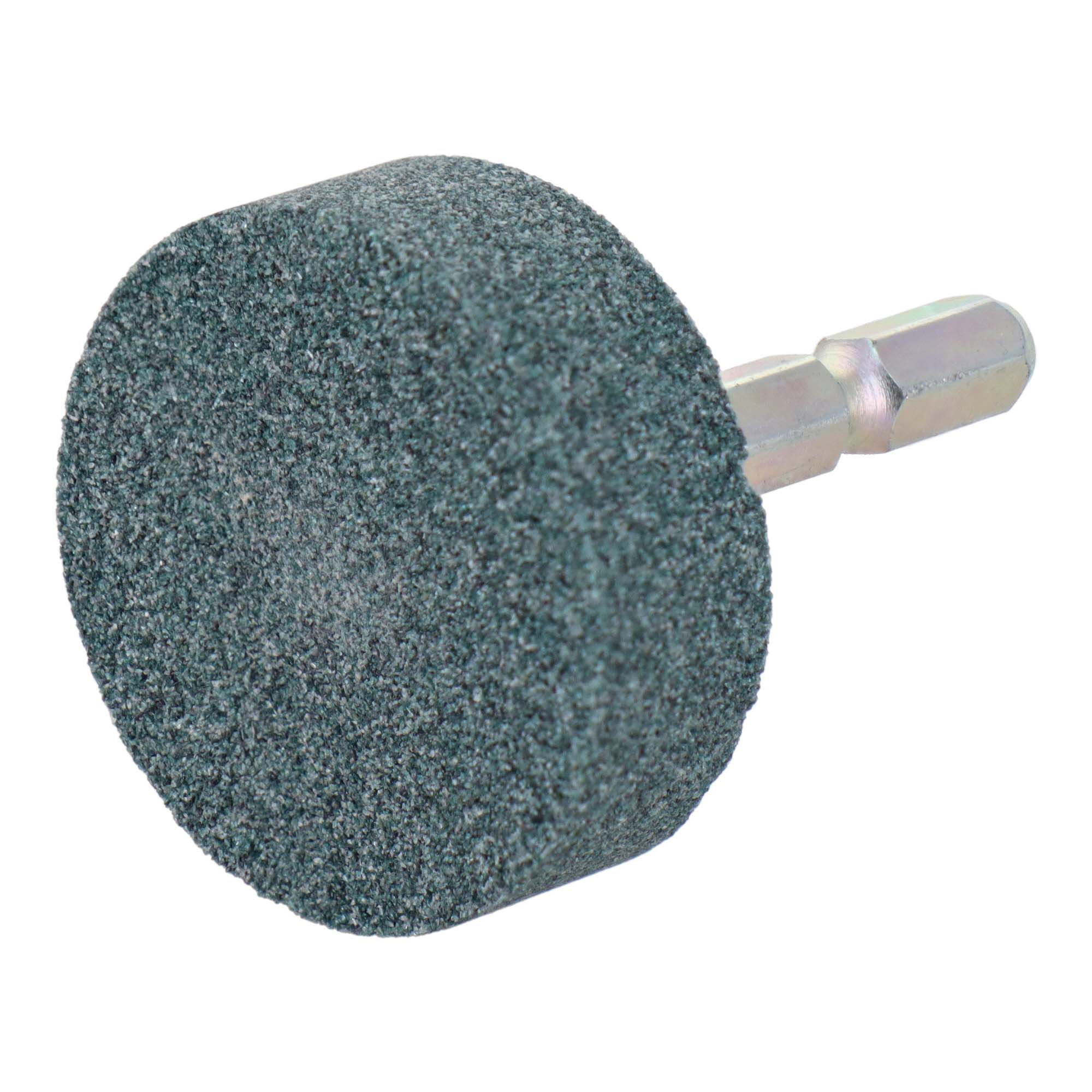 H&H GC6-22 六角軸軸付砥石 円筒型 #80 GC6-22 石材・ガラス・タイル・超硬合金鋼などの研削用