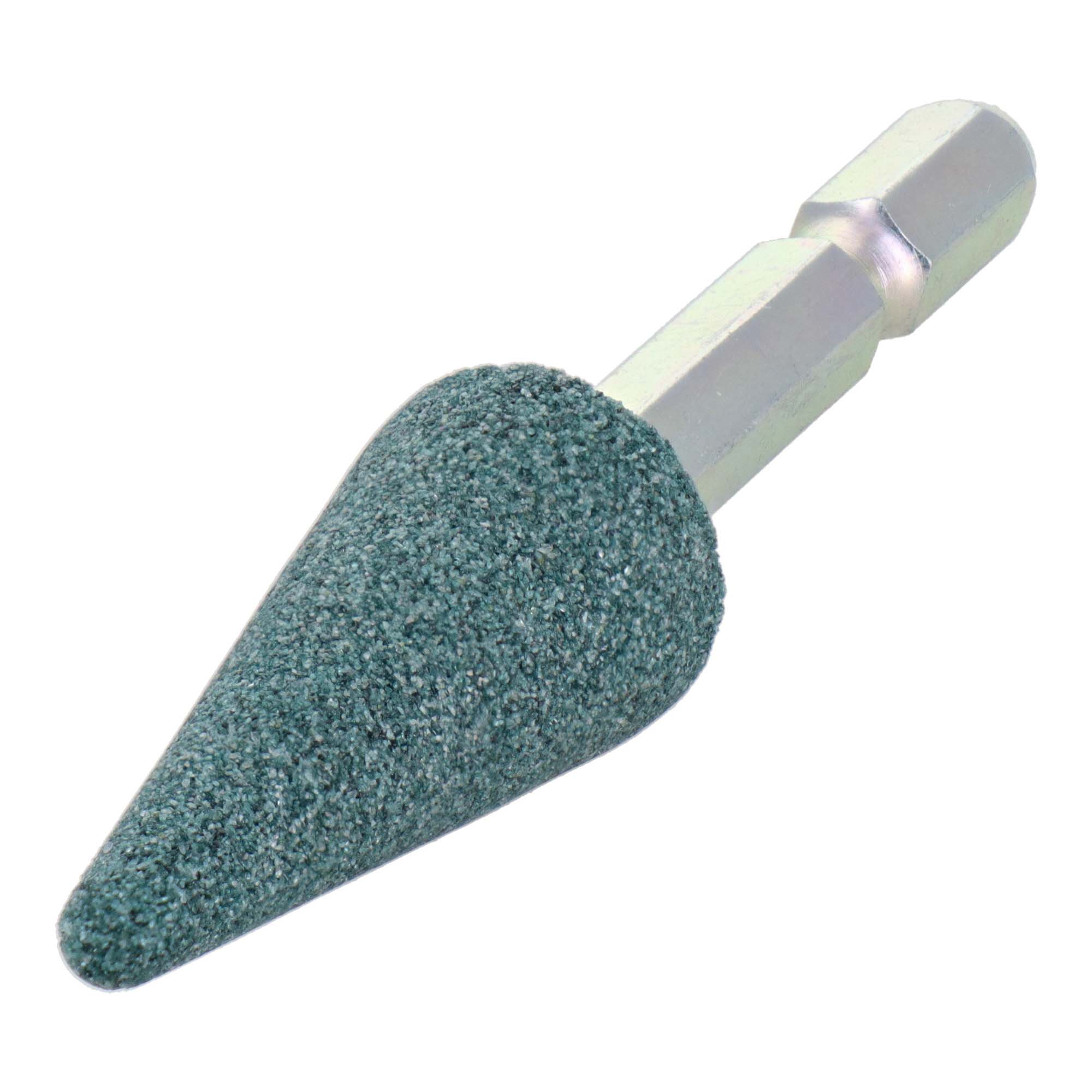 H&H GC6-30 六角軸軸付砥石 傘型 #80 GC6-30 石材・ガラス・タイル・超硬合金鋼などの研削用