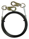 trad PVC被覆メッキ付ワイヤーロープ(両端スナップ加工)径3.2mm×2m THW-3252S より戻しが可能
