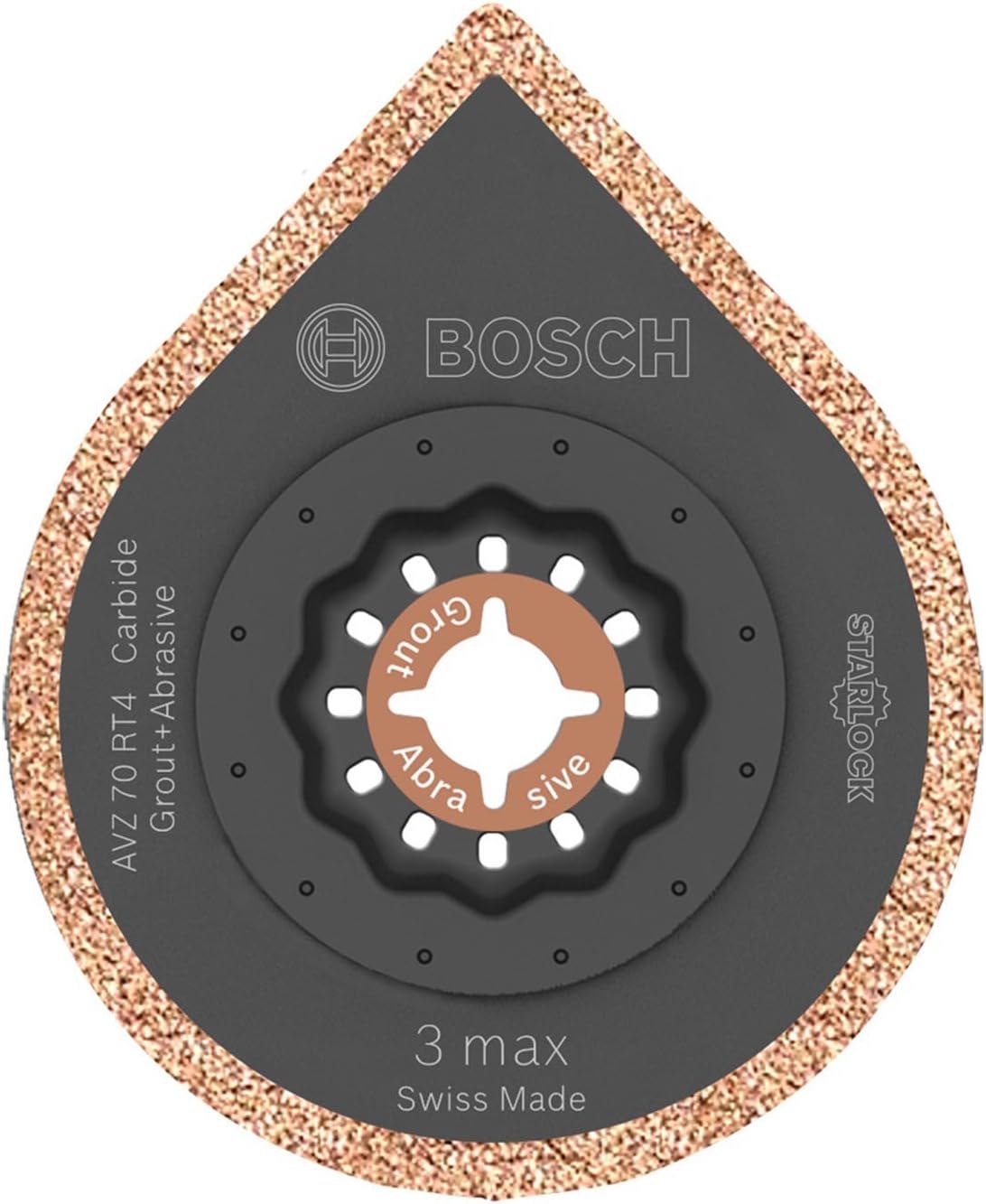 ボッシュ(BOSCH) カットソー・マルチツール用ブレード モルタル/セメント/FRP用 サンディングプレート (スターロック) 粒度#40 AVZ70RT4