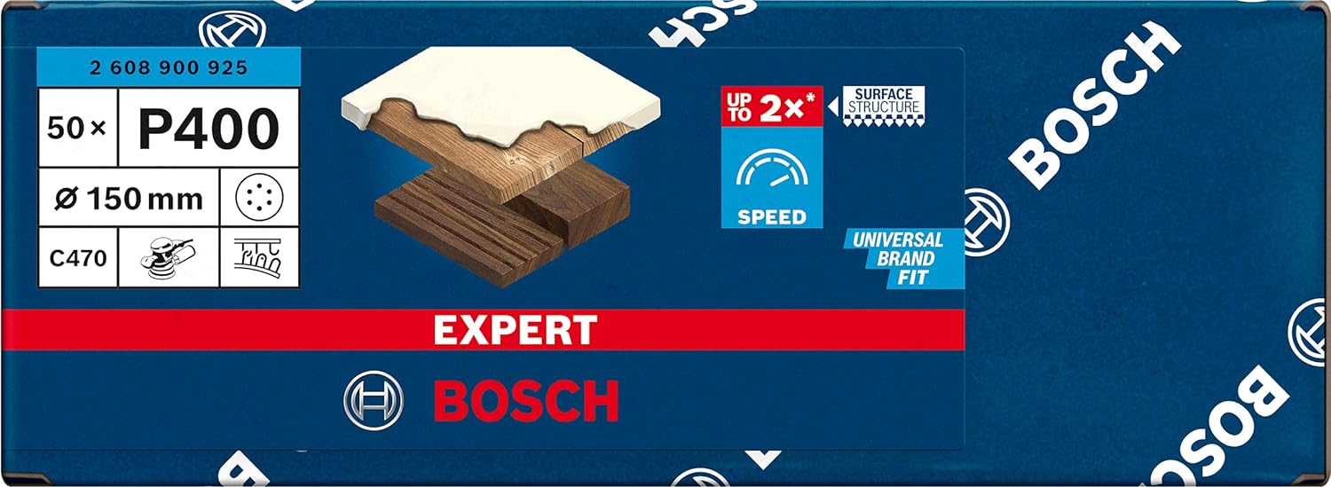 ボッシュ(BOSCH) ランダムアクションサンダーペーパー 150mm 番手:240# 50枚入り 2608900923 EXPERT 2