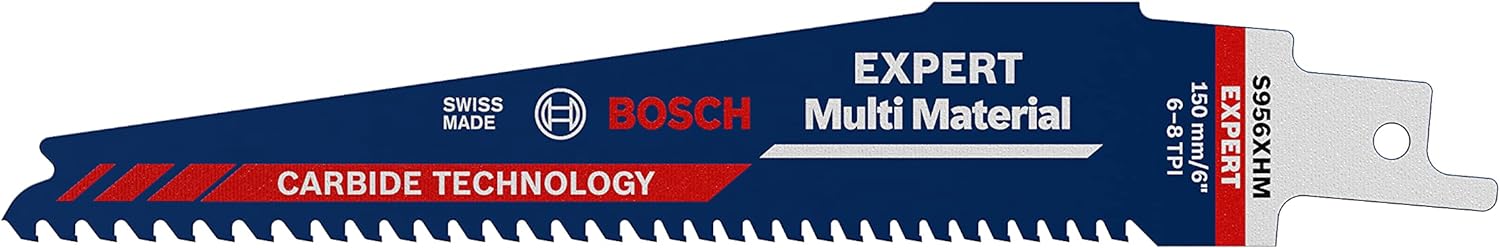 ボッシュ(BOSCH) セーバーソーブレード 超硬刃 マルチ建材用 全長:150mm S956XHM 10本 2608900390 EXPERT レシプロソー刃