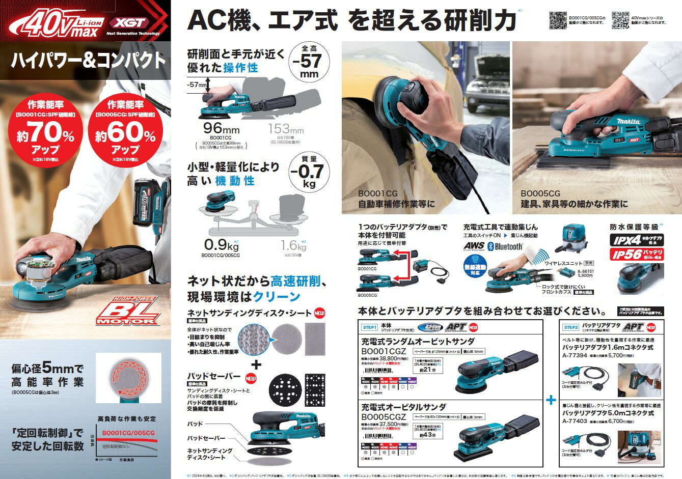 マキタ(makita) パッドセーバー80×130 2枚入り A-77528 適合モデル: BO005CGZ 3