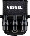 ベッセル(VESSEL) クイックキャッチャー 3連ホルダー 限定色 ブラック QB-10B3KK