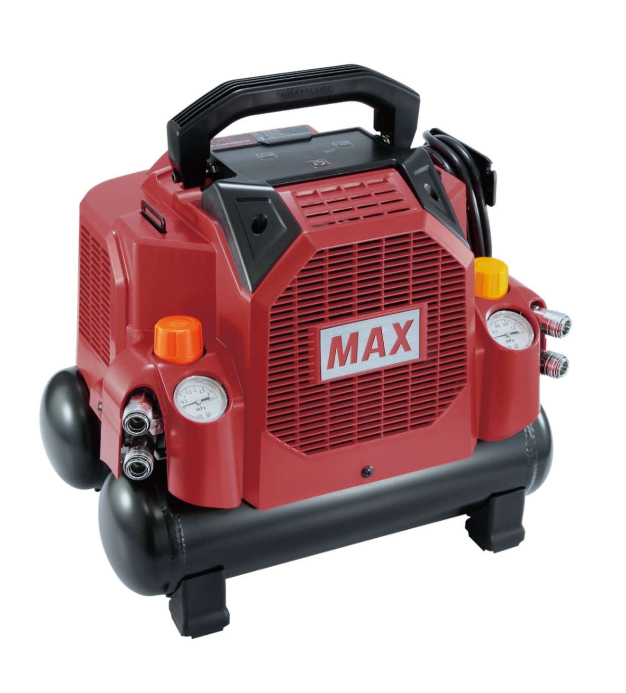 マックス(MAX) 常圧/高圧兼用 エアコンプレッサー AK-HL1301E(8L)【常圧×2 高圧×2】【45気圧/8L/14kg】AK98509 MAX製品保証付き