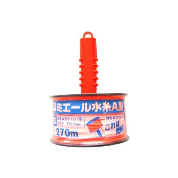 たくみ ミエール水糸 A型 太 オレンジ 0.8mm 270m 4369 4960587043691