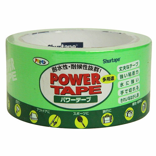 アサヒペン パワーテープ 48mm×10mKグリーン 網入りで強力、丈夫なテープ