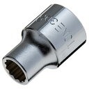 TONE(トネ) ソケット(12角) 8mm 差込角:9.5mm HP3D-08