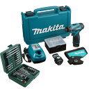 マキタ(makita) 充電式ドライバドリル+ビット&ソケット29組セット 10.8V 1.3Ah バッテ