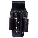 ふくろクラブ TOBI LEGEND 板金用差物 工具差 黒 LEG-003 サイズ:H260(175)×W140×D65mm 本革