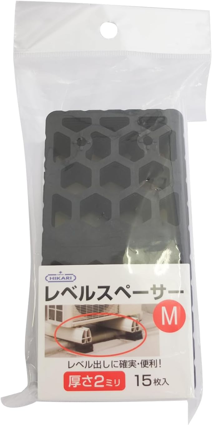 NEW HIKARI(ニューヒカリ) レベルスペーサー Mサイズ(140×70mm) SH-LVS140-02 厚さlmm(15枚入）